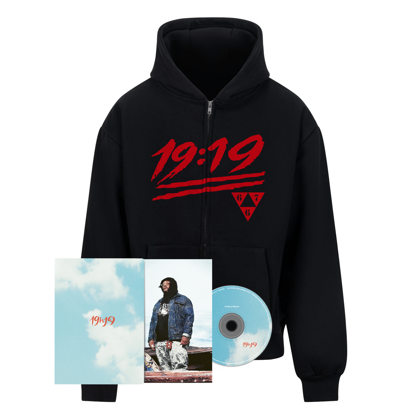 Zipped hoodie + CD 19h19